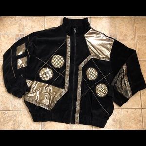 Vintage Velour Versace Style Jacket